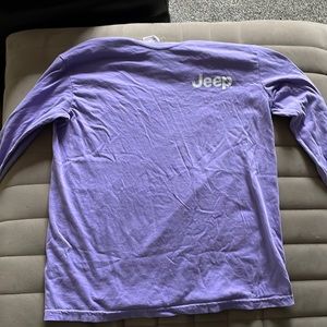 medium comfort colors purple jeep long sleeve shirt